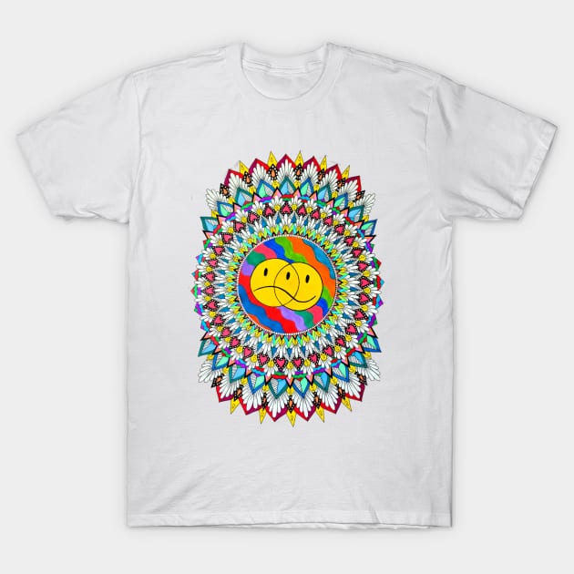 Mixed Emotions Mandala T-Shirt by Art by Rory 